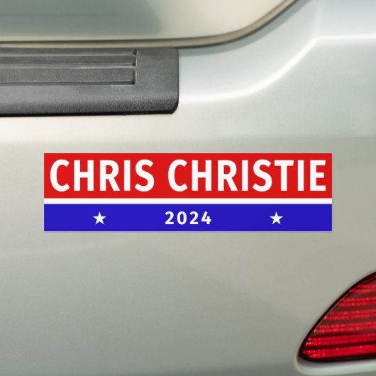 Kolorierte Chris Christie 2024 Wahl Autoaufkleber (Auf Auto)