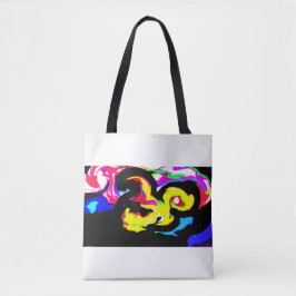 Kolorierter Tintenfisch   Welle   Tasche