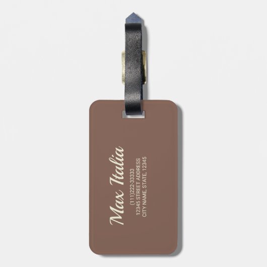 Koloseum Rome Gepäckanhänger (Rückseite vertikal)