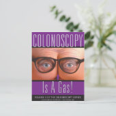 Koloskopie ist ein Gas! Postkarte (Stehend Vorderseite)