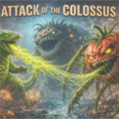 Koloss Mutant Gemüse XL glänzender Vinylaufkleber Aufkleber (Vorderseite)