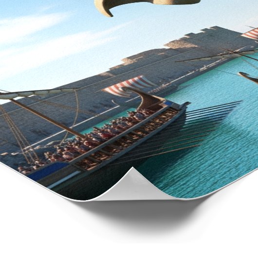 Koloss von Rhodos Poster (Ecke)