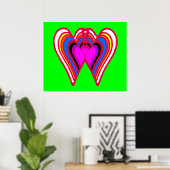 Kolossal 9 Hintergrund - 2 Herzen gemeinsam mit Gi Poster (Heimbüro)