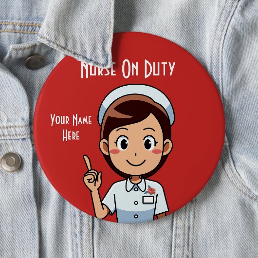 Kolossal der Krankenschwester am Arbeitsplatz, 18 Button (Beispiel)