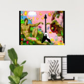 KOLOSSAL-GROSSE POSTER WALL ART 69.33" X 52" (Heimbüro)