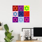 KOLOSSAL POSTER (POP ART JEWISH STARS) (Heimbüro)