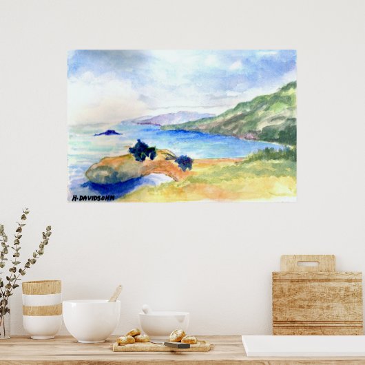 KOLOSSAL SIZIERTER POSTER DRUCKER - ART VON H DAVI (Küche)