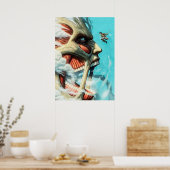 Kolossal Titan Angriff auf Titan Poster (Küche)