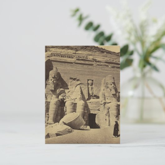 Kolossale Figuren, der Große Tempel von Abu Sunbul Postkarte (Stehend Vorderseite)