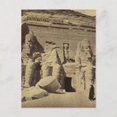 Kolossale Figuren, der Große Tempel von Abu Sunbul Postkarte (Vorderseite)