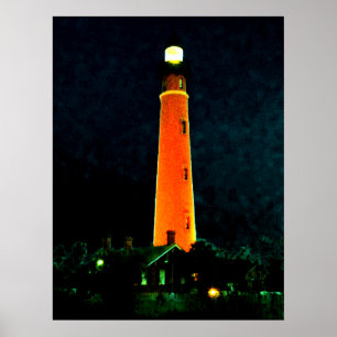 Kolossale Leuchtturm-Kunst 1 Daytona 52" x 72" Poster