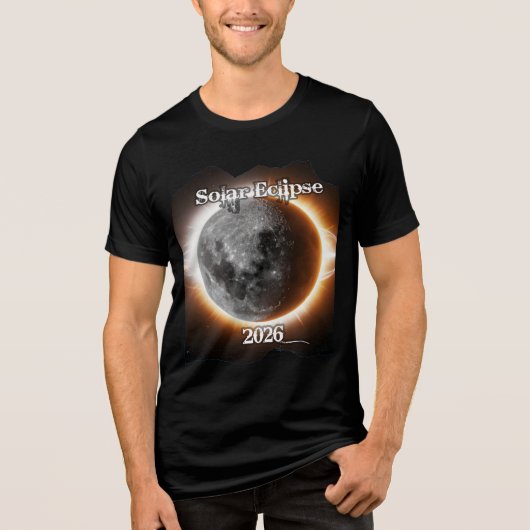 Kolossale Sonnenfinsternis Tri-Blend Shirt (Vorderseite)