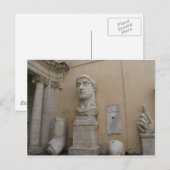 Kolossale Statue Constantine Postkarte (Vorne/Hinten)