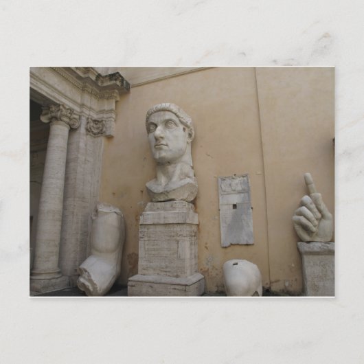 Kolossale Statue Constantine Postkarte (Vorderseite)