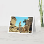 Kolossale Statue Ramses II, Luxor Tempel Karte (Vorderseite)