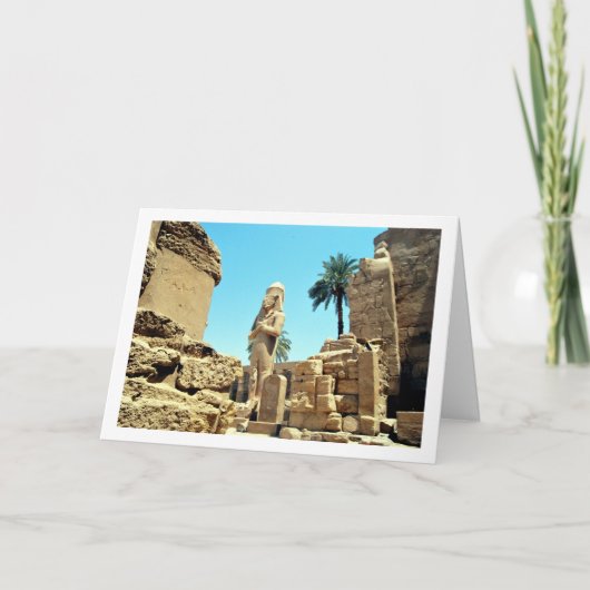 Kolossale Statue Ramses II, Luxor Tempel Karte (Vorderseite)