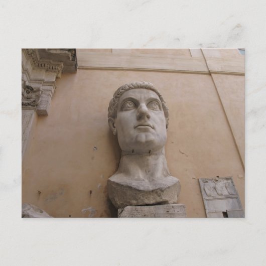 Kolossale Statue von Konstantin, Rom, 315-220 CE. Postkarte (Vorderseite)
