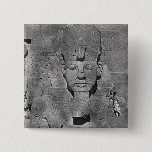 Kolossale Statue von Ramesses II bei Abu Simbel, Button (Vorderseite)