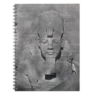 Kolossale Statue von Ramesses II bei Abu Simbel, Notizblock
