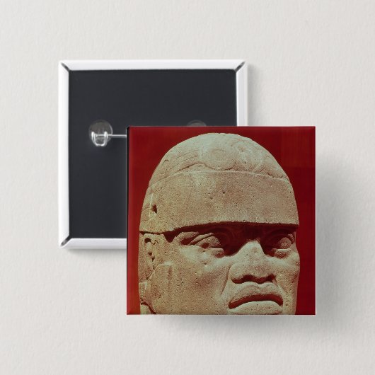 Kolossaler Kopf, Olmec Button (Vorne & Hinten)