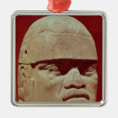 Kolossaler Kopf, Olmec Silbernes Ornament (Vorne)