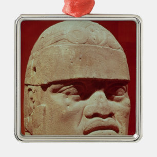 Kolossaler Kopf, Olmec Silbernes Ornament
