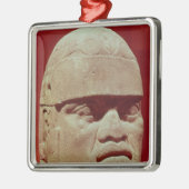 Kolossaler Kopf, Olmec Silbernes Ornament (Links)