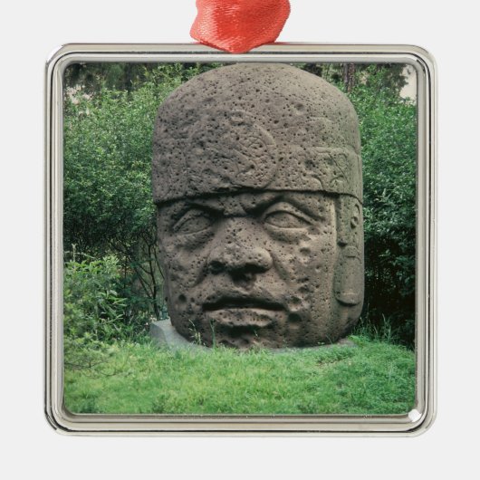 Kolossaler Kopf Ornament Aus Metall (Vorne)