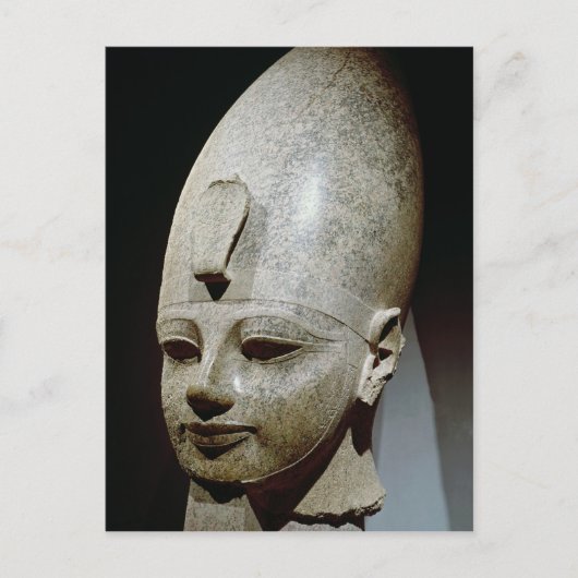 Kolossaler Kopf von Amenhotep III, vom Al-Qurnah Postkarte (Vorderseite)