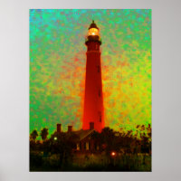 Kolossaler Leuchtturm-Sonnenaufgang Daytona 52" x
