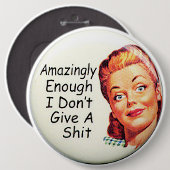 KOLOSSALES humorvolles, 6 Zoll Rucksack-Buttone Button (Vorne & Hinten)