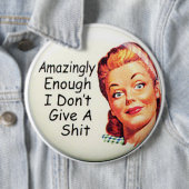 KOLOSSALES humorvolles, 6 Zoll Rucksack-Buttone Button (Beispiel)