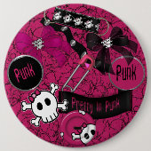 KOLOSSALES Punk, 6 Zoll Buttonknöpfe Button (Vorderseite)