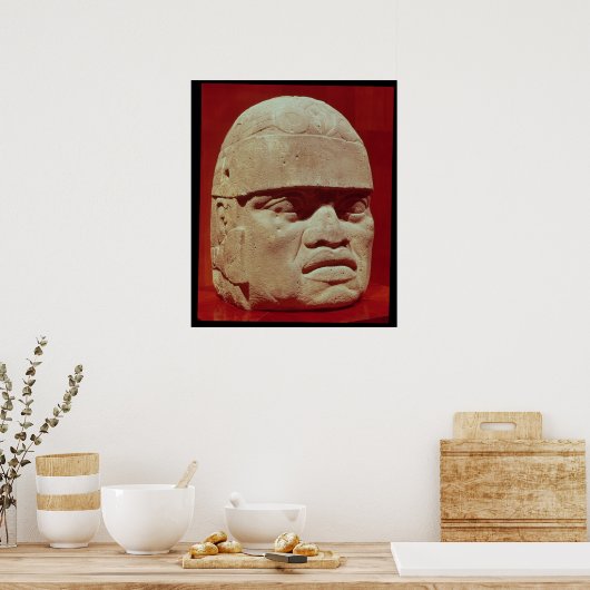 Kolossalkkopf, Olmec Poster (Küche)