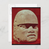 Kolossalkkopf, Olmec Postkarte (Vorne/Hinten)