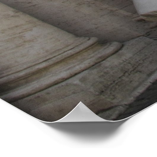 Kolossalstatue Constantine, Rom, 315-220 Poster (Ecke)