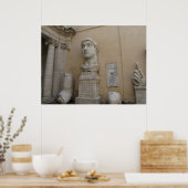 Kolossalstatue Constantine, Rom, 315-220 Poster (Küche)