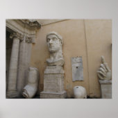 Kolossalstatue Constantine, Rom, 315-220 Poster (Vorne)