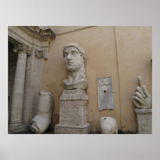 Kolossalstatue Constantine, Rom, 315-220 Poster (Vorne)