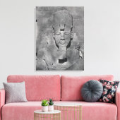 Kolossalstatue von Ramesses II in Abu Simbel, 1850 Leinwanddruck (Insitu (Wohnzimmer))
