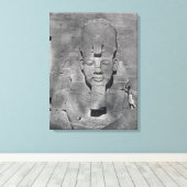 Kolossalstatue von Ramesses II in Abu Simbel, 1850 Leinwanddruck (Insitu (Holzboden))