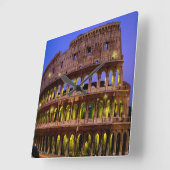 Kolosseo (Rom) Quadratische Wanduhr (Winkel)