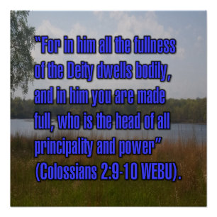 Kolosser 2:9-10 WEBU Poster