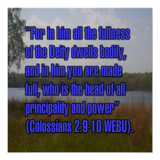 Kolosser 2:9-10 WEBU Poster (Vorderseite)