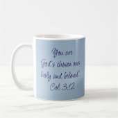 Kolosser 3,12 Inspirierendes Bibelzitat Kaffeetasse (Links)