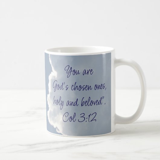Kolosser 3,12 Inspirierendes Bibelzitat Kaffeetasse (Rechts)