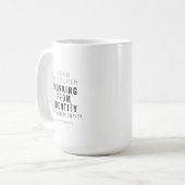 Kolosser 3:23 Inspirierender christlicher Ausspruc Kaffeetasse (Vorderseite Links)