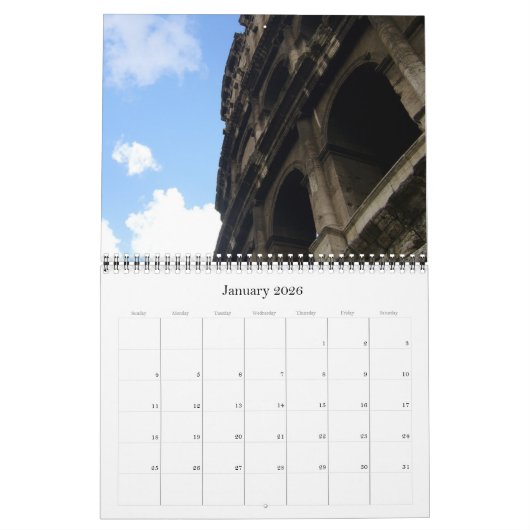 Kolosseum 2025 kalender (Jan 2026)