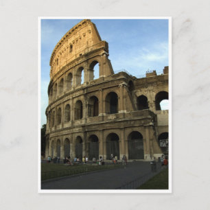 Kolosseum bei Sonnenuntergang Postkarte