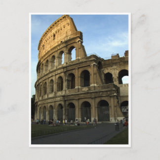 Kolosseum bei Sonnenuntergang Postkarte